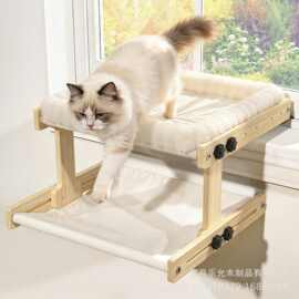新品木质一体防猫抓沙发猫窝窗台剑麻耐磨不掉屑双层猫抓板猫窝