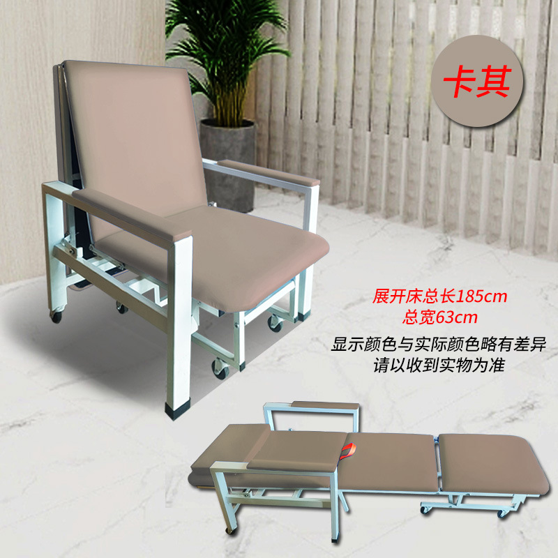 고급 다기능 접이식 의자(카키) + 설치 불필요