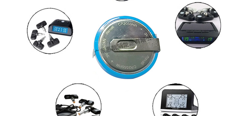 Maxell Cr2050Hr High-Temperature Resistant Button Battery for Car Tire Pressure Monitoring 3V Can Replace Cr2050B