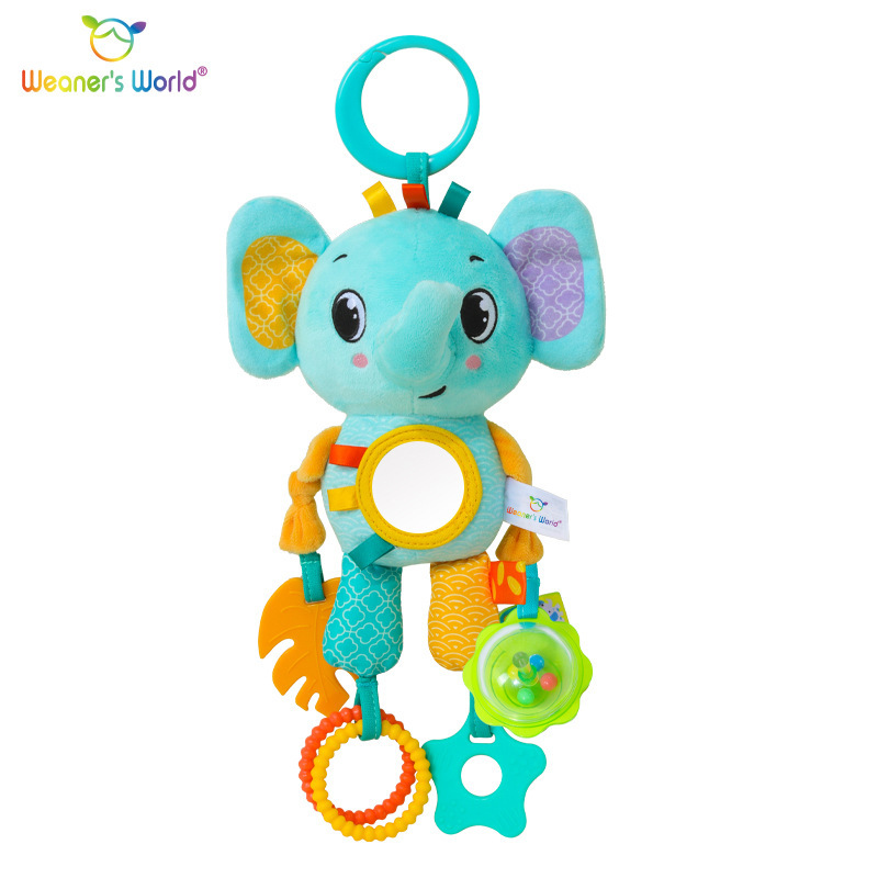 Juguete colgante de coche de campana de viento de elefante