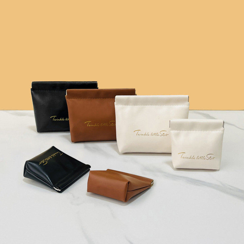 収納バッグ自動閉鎖弾性フィルムバッグ口紅化粧品分類袋データライン収納袋携帯ミニバッグ|undefined