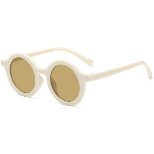New Cute Round Frame Children's Sunglasses Baby Decorative Anti-UV Sunglasses Men's and Women's Glasses Wholesale Dropshipping