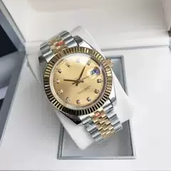 New Model Rolex-Inspired Automatic Movement Sapphire Glass Datejust Style Solid Steel Strap Men's Waterproof Luminous Watch
