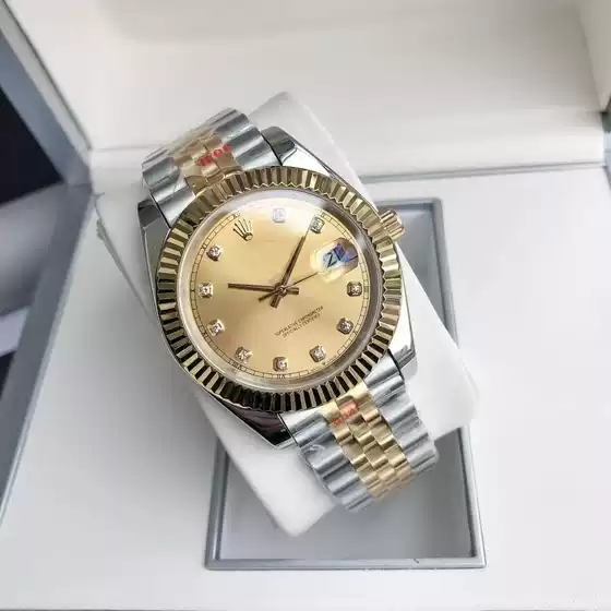 New Model Rolex-Inspired Automatic Movement Sapphire Glass Datejust Style Solid Steel Strap Men's Waterproof Luminous Watch