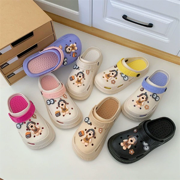 Летние аксессуары для самостоятельного изготовления, пляжные, популярные, мультяшные, милые, студенческие сабо, универсальные, двухсторонние сандалии, оптом для женщин