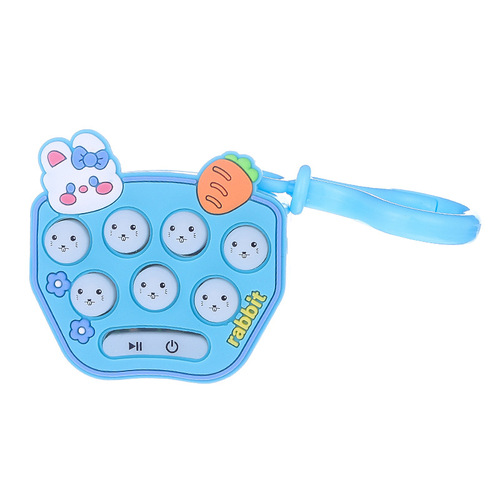 Creative Cute Rabbit Gopher Machine Keychain Student Educational School Bag Key Chain Claw Machine Pendant Small Gift Wholesale