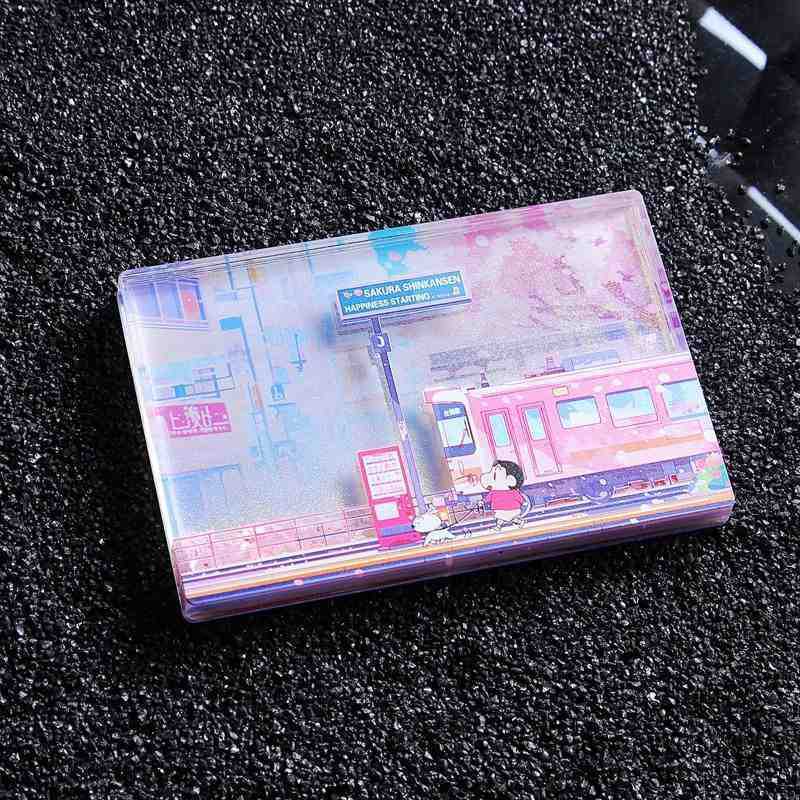 新しいクレヨンしんちゃん流砂冷蔵庫ステッカー漫画アニメーションパーソナライズされたクリエイティブ高価値アクリル磁気装飾ステッカー|undefined