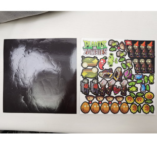 Plants vs Zombies refrigerator magnet strong magnetic creative cartoon decoration 20*20 stickers children's toys