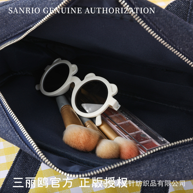 三丽鸥正版授权凯蒂猫牛仔单肩保龄球包秋季新款工厂直销刺绣手提|undefined