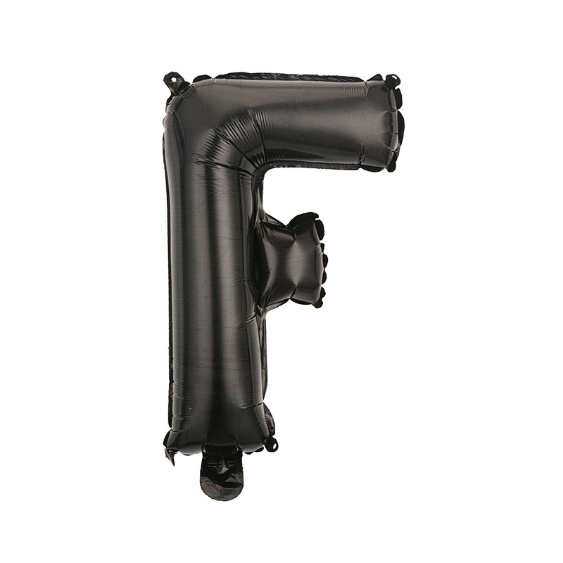 Estilo americano Delgado 16 pulgadas inglés carta globo pequeño tamaño A- Z cumpleaños boda habitación decoración aluminio película globo al por mayor