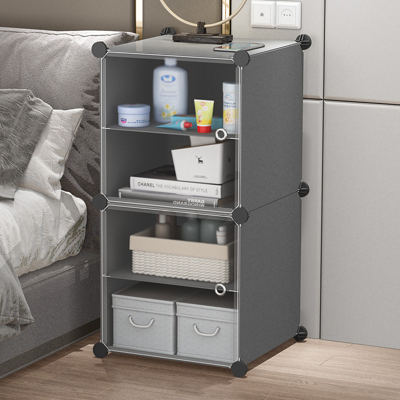 bedside cupboard Mini small-scale Shelf Rental Storage cabinet Bedside multi-function Lockers Simplicity modern