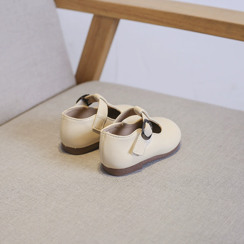 Children's shoes for princess, footwear for early age for leather shoes for leisure, soft sole, 3 years