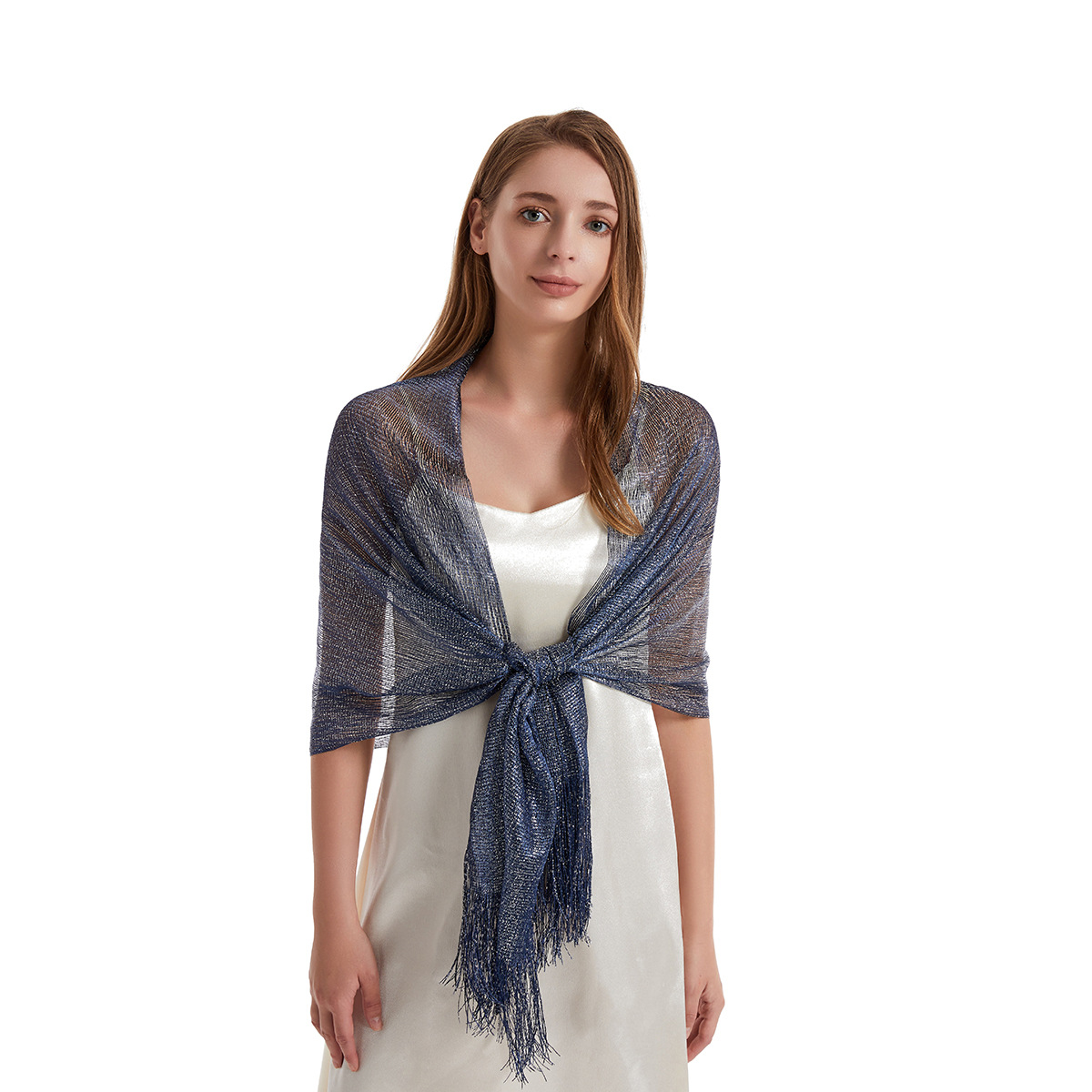 Women's Fashion Solid Color Polyester Tassel Shawls display picture 85