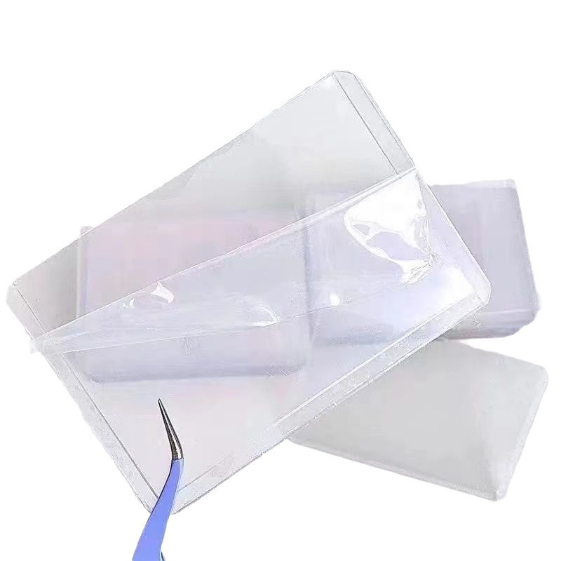 Funda de tarjeta de goma de película compuesta transparente Funda protectora de tarjeta White Light Polaroid Funda de goma dura de tarjeta pequeña Funda protectora de certificado