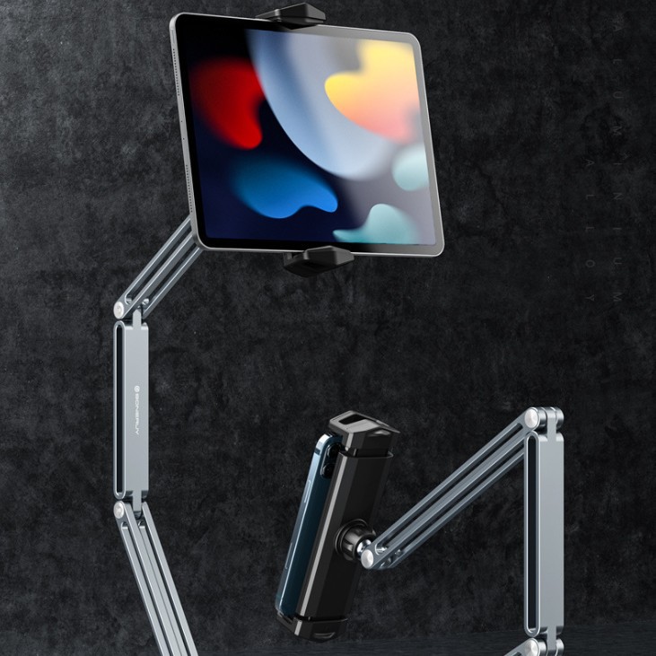 Tablet Stand Rotating Aluminum Alloy Cantilever Stand Boneruy Live Bedside Drama Lazy Stand