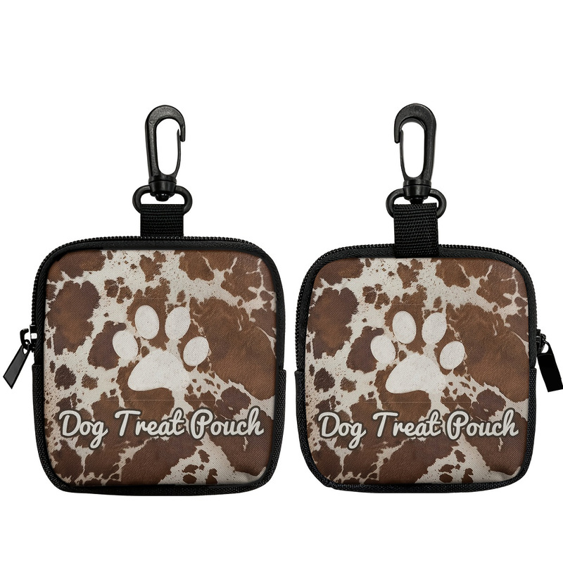 Multi-Style Dog Print Coin Purse Artificial Leather Waterproof Imitation Leather Zipper Storage Bag Multifunctional Dog Food Bag