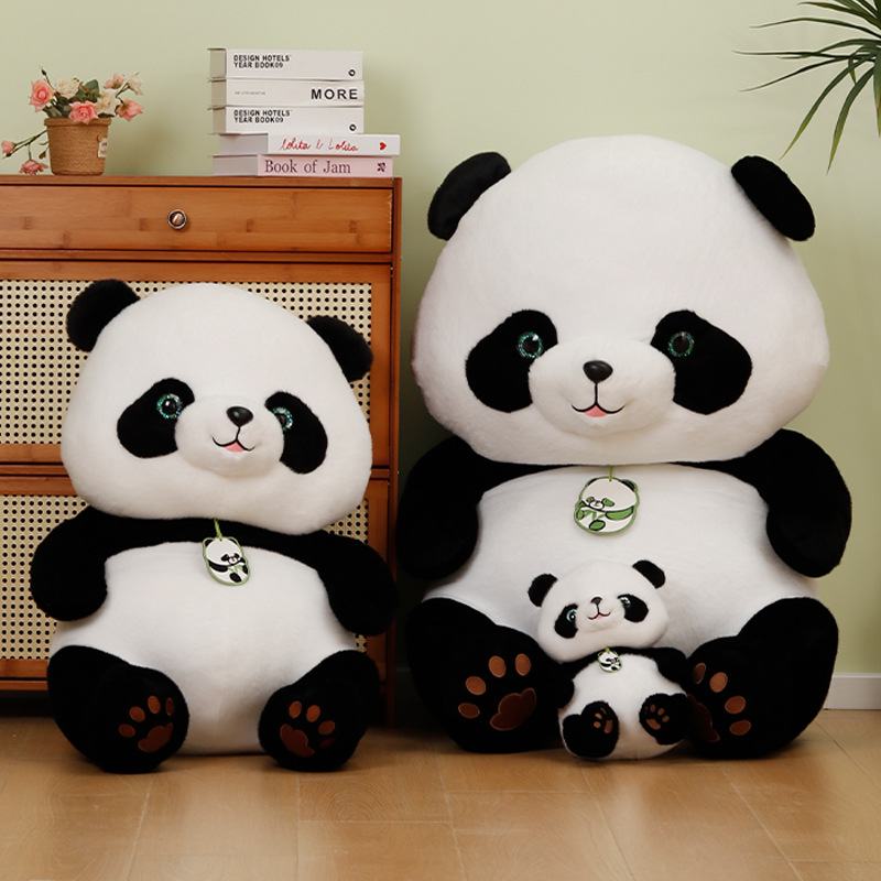 Panda Bebé juguetes de peluche panda gigante muñeca Sichuan Chengdu Panda馆 muñeca de simulación panda WenChuang alrededor