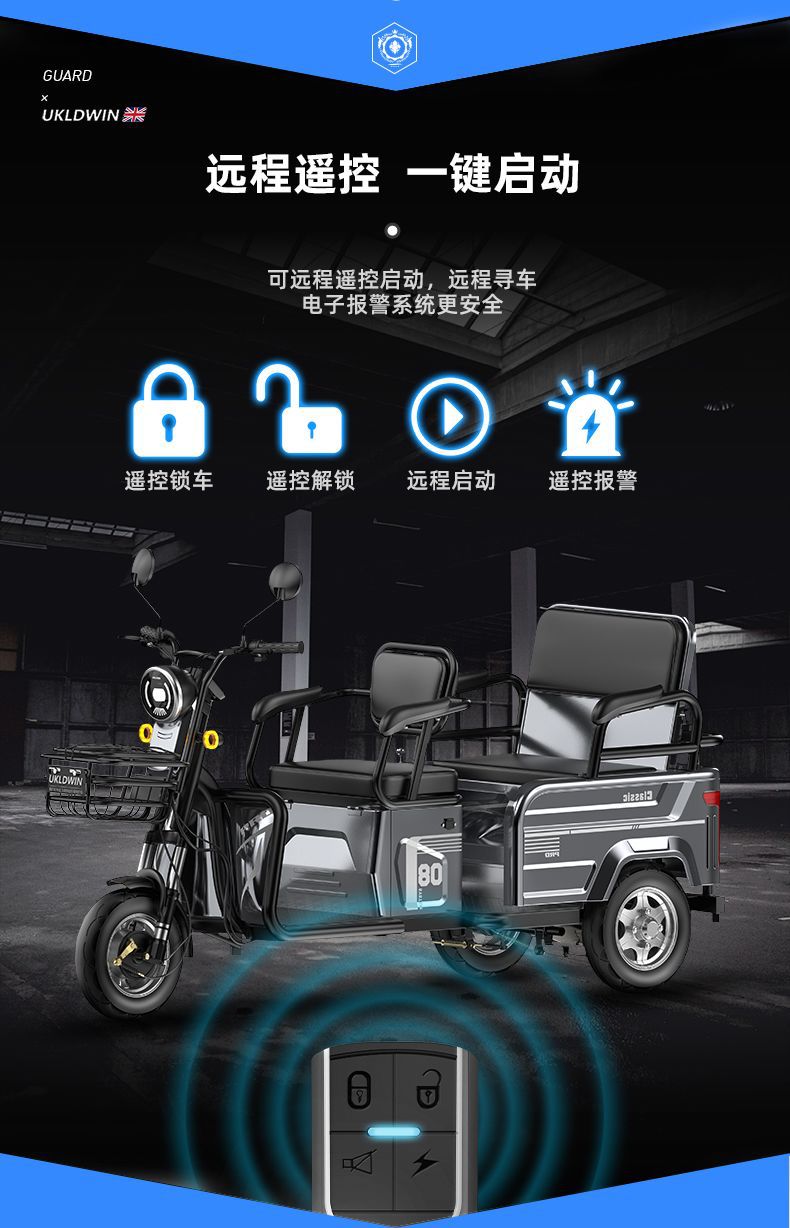 Cargo Electric Tricycle Adult Elderly Mobility Scooter