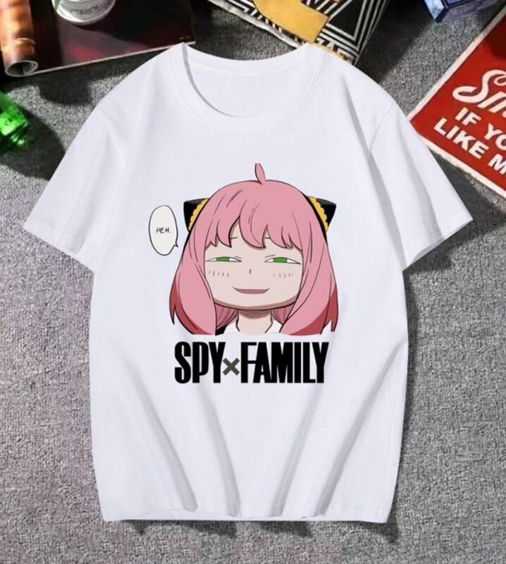 Spy×Family Anya Forger Spy Playhouse Printed Short Sleeve Loose Casual Men's T-Shirt 2025