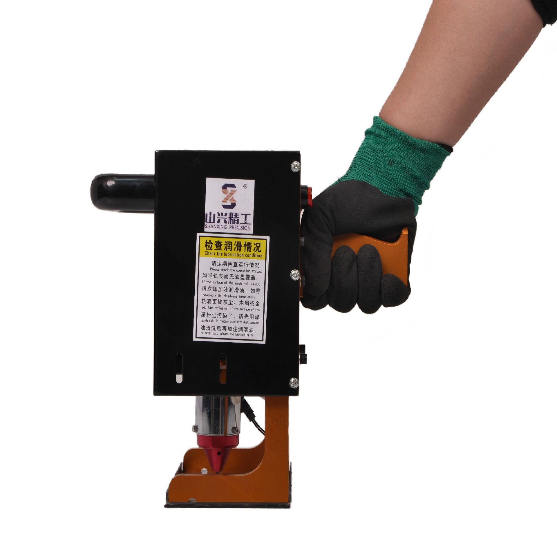 Máquina de marcado eléctrica de mano pequeña, máquina de codificación de impresión de acero, piezas de acero para moldes, brida de placa de acero, máquina de grabado de estructura de acero