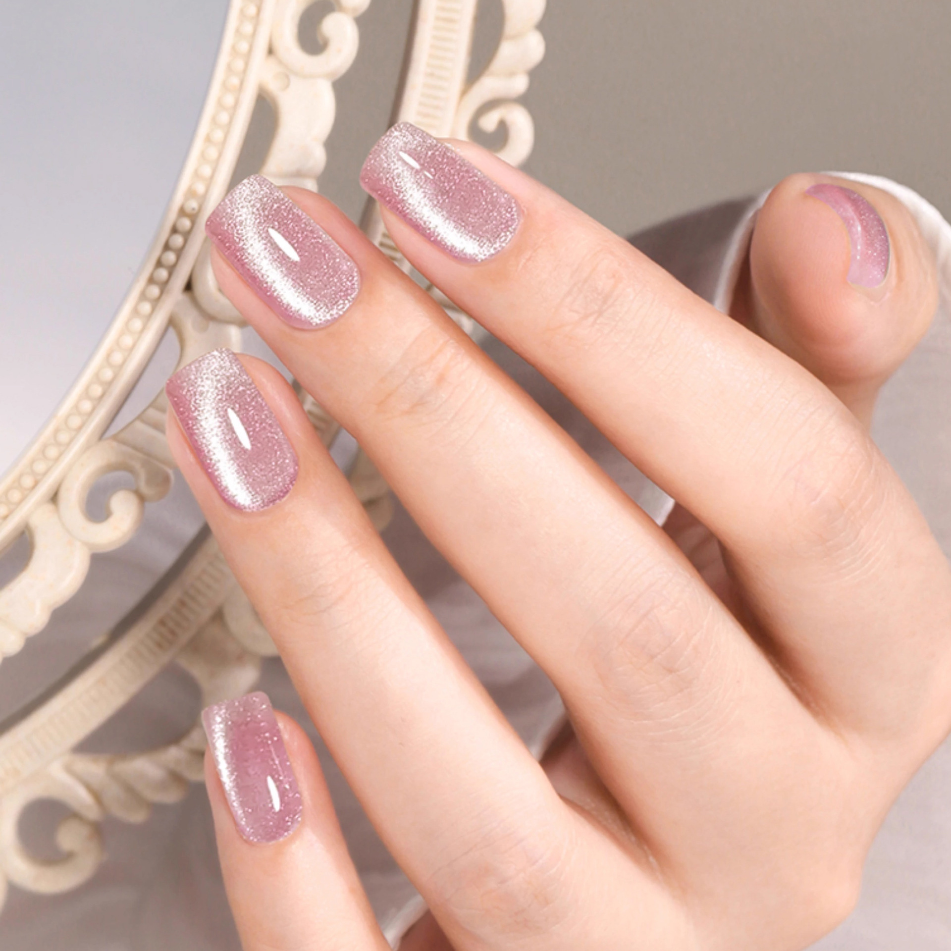 Especial transfronterizo para cohete multifuncional desmontable manicura imán de ojo de gato mango de madera imán fuerte de ojo de gato de succión cilíndrico