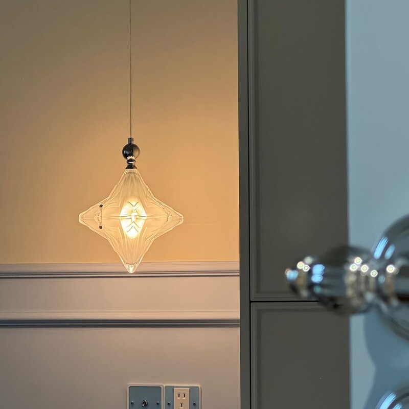 French Bauhaus Star Pendant Light for Entryway, Bedroom Bedside Lamp, Light Luxury Designer Corridor Dining Room Glass Small Pendant Light French Bauhaus Star Pendant Light for Entryway, Bedroom Bedside Lamp, Light Luxury Designer Corridor Dining Room Glass Small Pendant Light