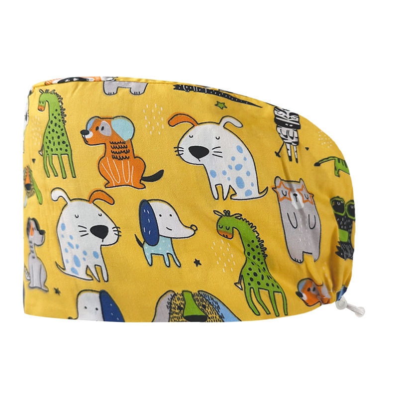 Gorro quirúrgico femenino puro algodón quirófano tapa especial enfermera pequeña flor tapa Estomatólogo tapa de trabajo dental atención médica