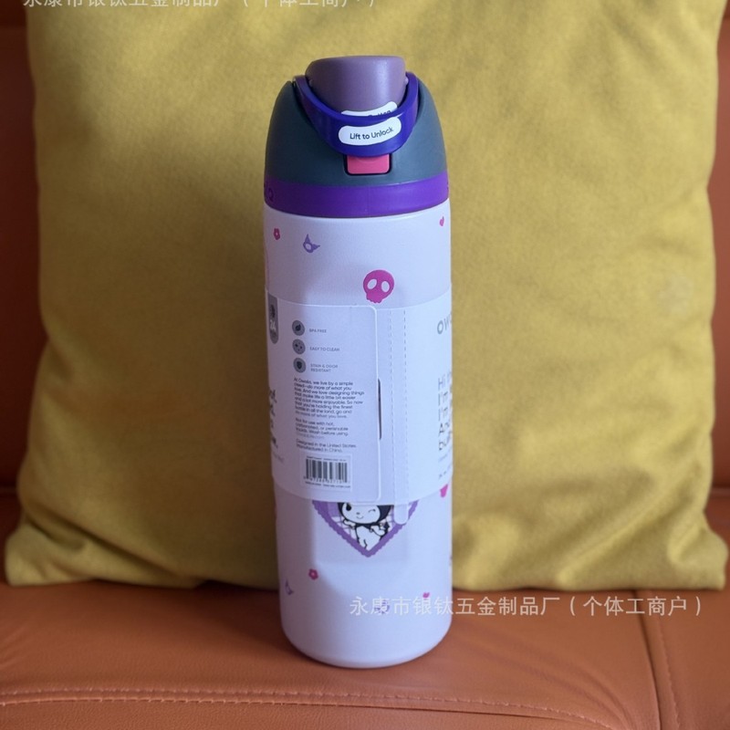 24oz印花新款跨境亚马逊热销owala不锈钢真空户外运动水壶随手手|undefined