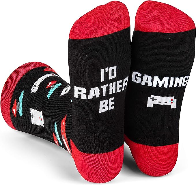 Socks Classification Unisex Casual Letter Gamepad Cotton Crew Socks A Pair