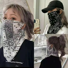 Sun Protection Face Mask Full Face Chiffon Men Driving Full Face Scarf Summer Practice Driving Sun Protection Gadget Summer Sunshade Cycling Neck Scarf