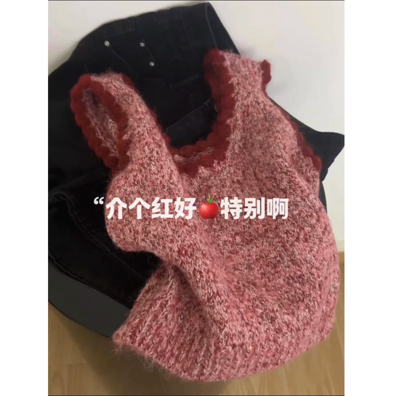 2025 New Soft and Cozy Coffee-Colored Knitted Vest for Women, Autumn and Winter Layering Sweater with a High-End and Elegant Look 2025 New Soft and Cozy Coffee-Colored Knitted Vest for Women, Autumn and Winter Layering Sweater with a High-End and Elegant Look