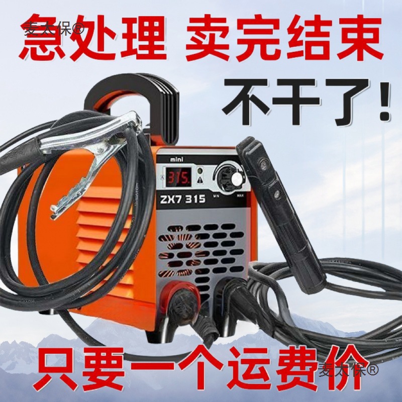 电焊机220v家用小型250便携式315家用迷你小焊机超小全套麦太保