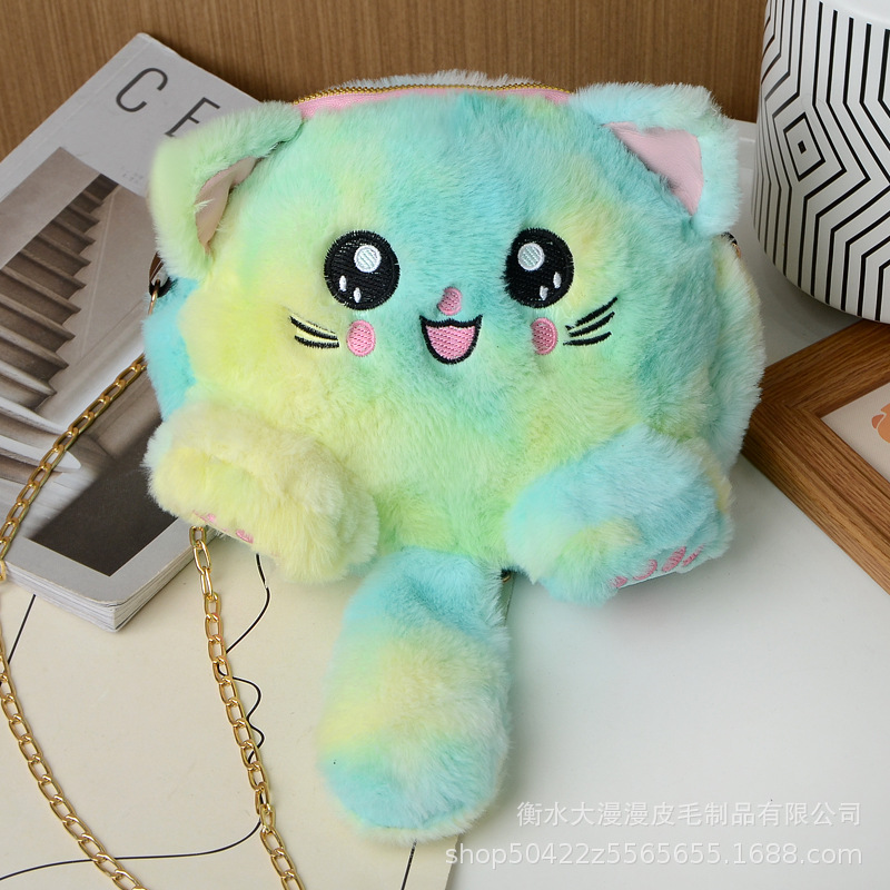 2020 Red Red Red New Korean Fashion Pussycat Bag Lovely Soft Moe Fashion Academy Wind Fluffy Pussycat Bag Mujer marea image 32