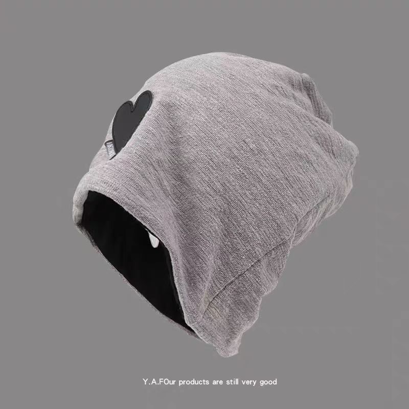 Love pile hat-grey
