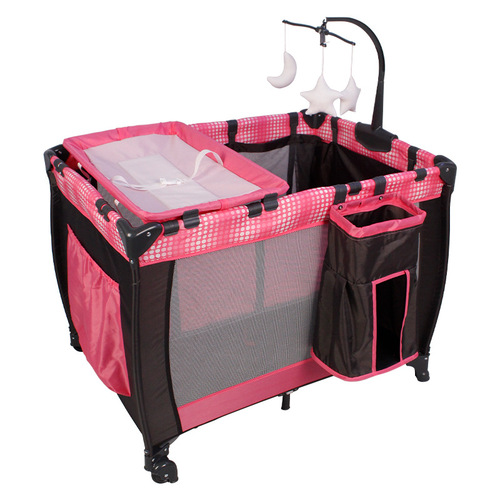 Cross-border wholesale baby splicing large bed movable game bed multifunctional folding portable diaper changing table baby bed 