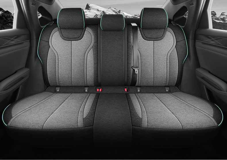 New Special 25 Byd Qin Plusdmi Intelligent Driving Edition Linen Car Seat Cushions All-Inclusive Seat Covers for All Seasons