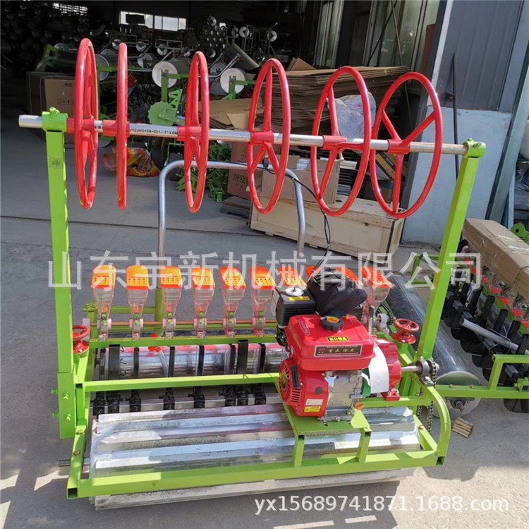 带滴灌蔬菜精播机行距可调免间苗药材播种机苜蓿电动种植机