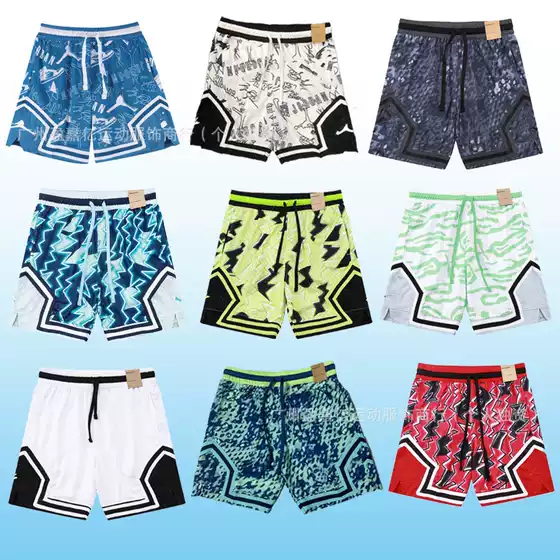 American-Style Breathable Quick-Dry Mesh Shorts for Men, Suitable for Soccer, Fitness, and Basketball Training