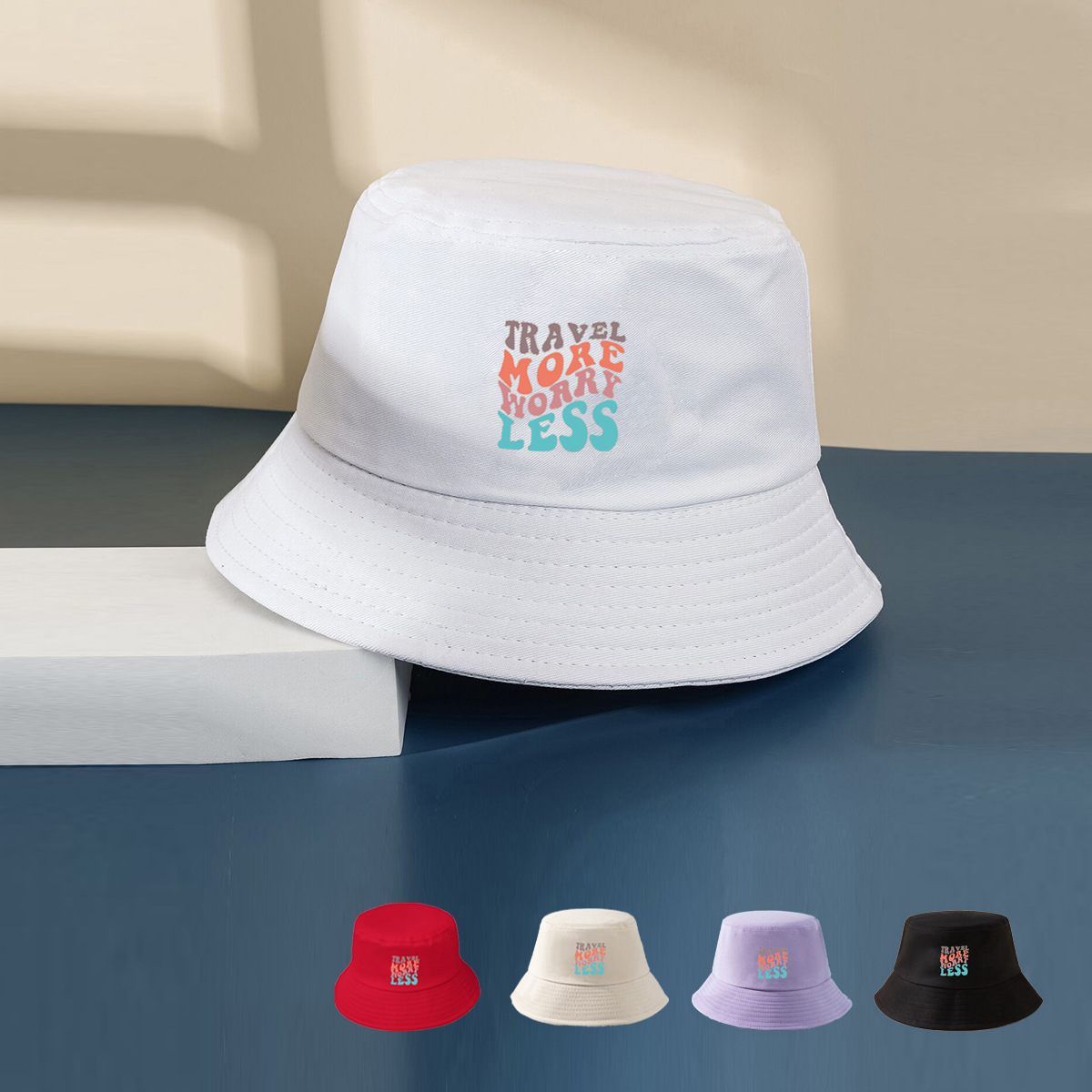 Women's Basic Letter Bucket Hat display picture 1