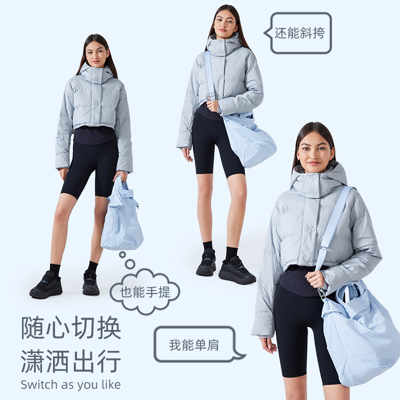Large-Capacity Sports Outdoor Shoulder Sports Crossbody Bag Waterproof Travel Satchel Women's Handbag Daw037