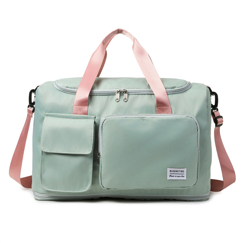 Nueva bolsa de viaje para viajes de negocios de corta distancia, bolsa de lona ligera de gran capacidad con separación en seco y húmedo, bolsa de yoga de fitness deportivo