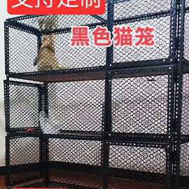 新款角钢角铁材料阳台猫笼猫别墅新款猫舍宠物笼家用笼子多层加厚