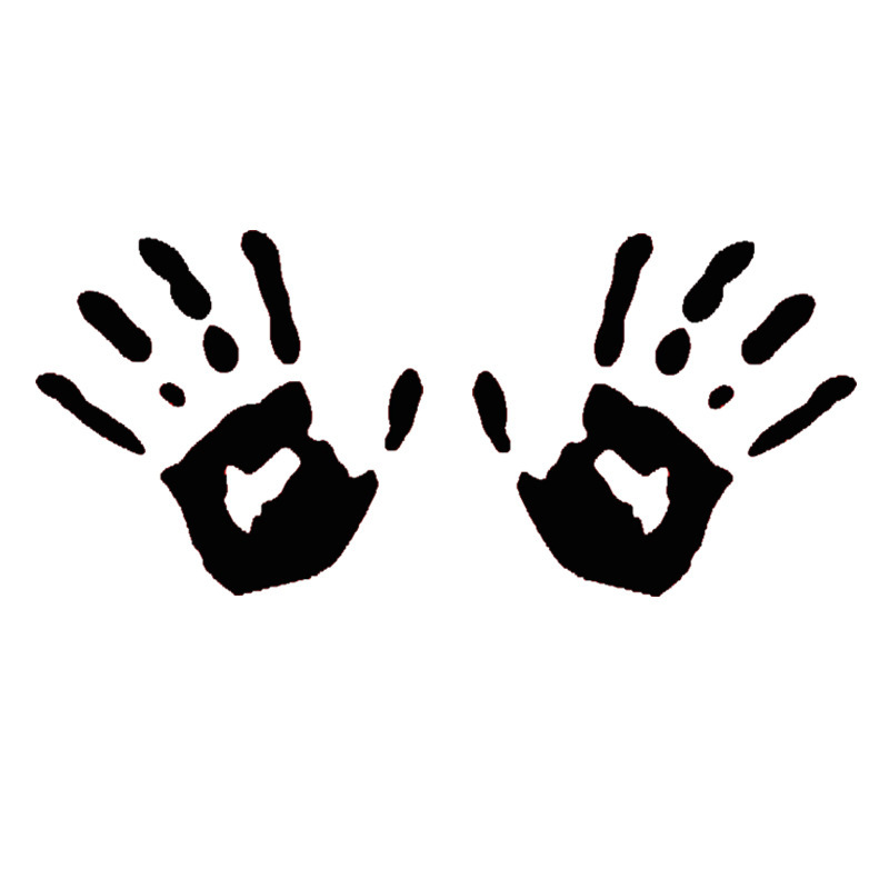 팜 프린트 10.5*10cm 쌍-블랙