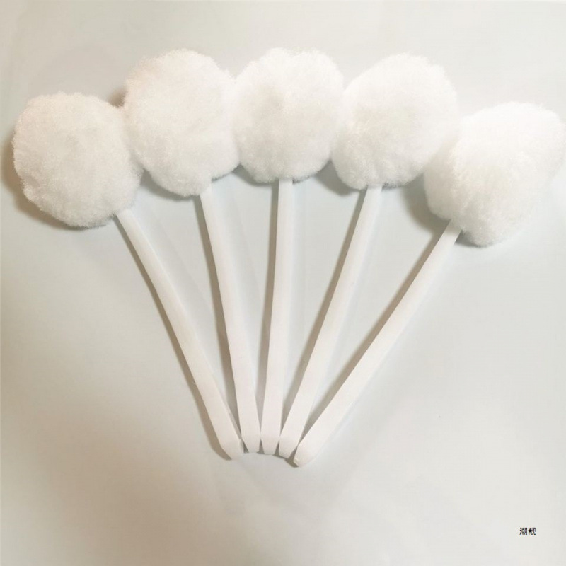 Hotel Multifunctional Soft-Bristled Toilet Brush with Water Squeezing, White Cloud Toilet Bathtub Brush, No Dead Ends, Basin Cleaning