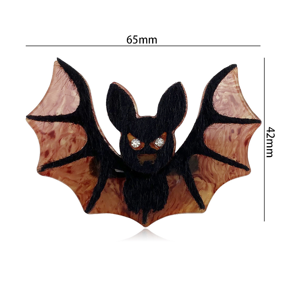 15g Weight Brooches Classification Holiday, Street Occasion Acrylic Material Bat Pattern Unisex Gender Stoving Varnish Design Streetwear Style Streetwear Pin Bat Arylic Stoving Varnish Unisex Brooches 无