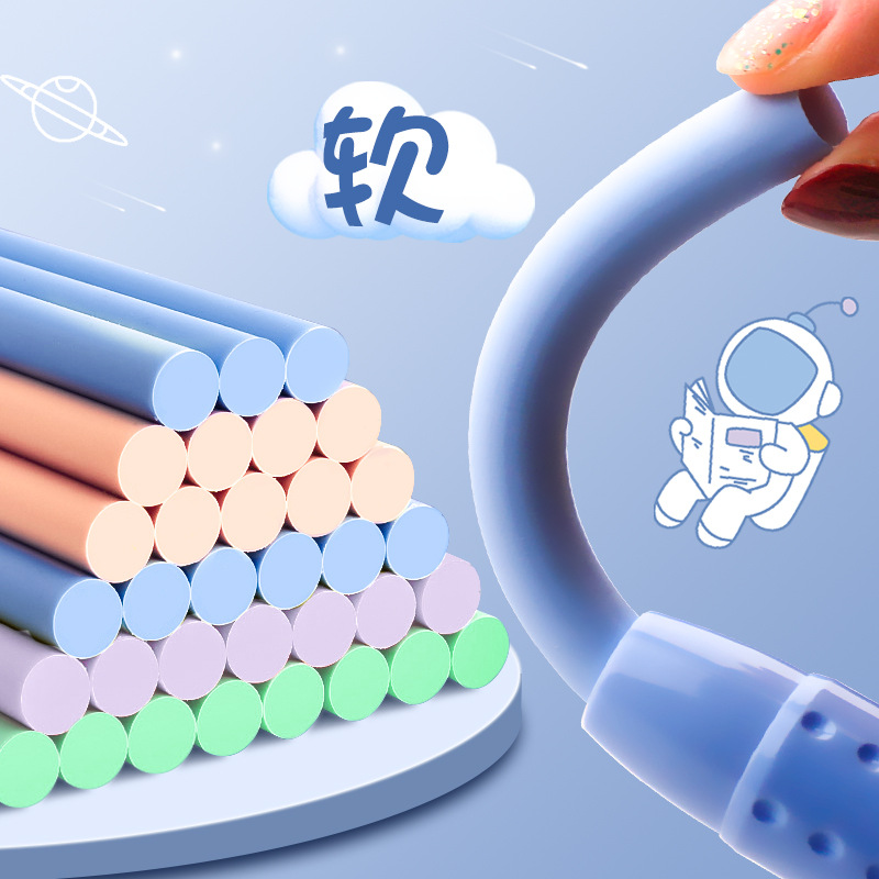 Los estudiantes de color real dibujos animados creativos especial Capibara goma sin marcas no se caen pulsante goma al por mayor