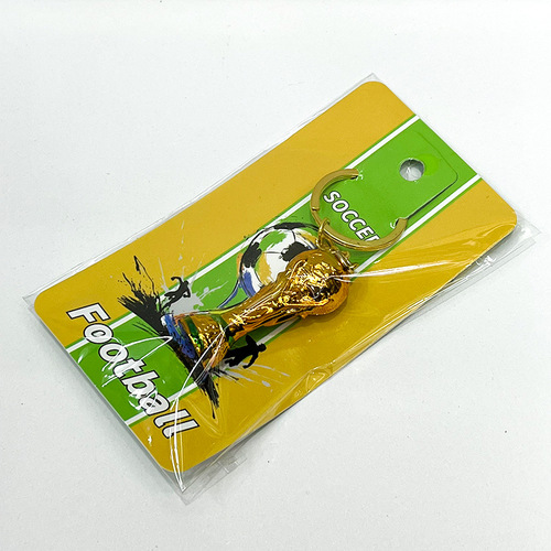 足球树脂奖杯钥匙扣大力神杯世界金杯英超欧洲挂件小礼品足球周边