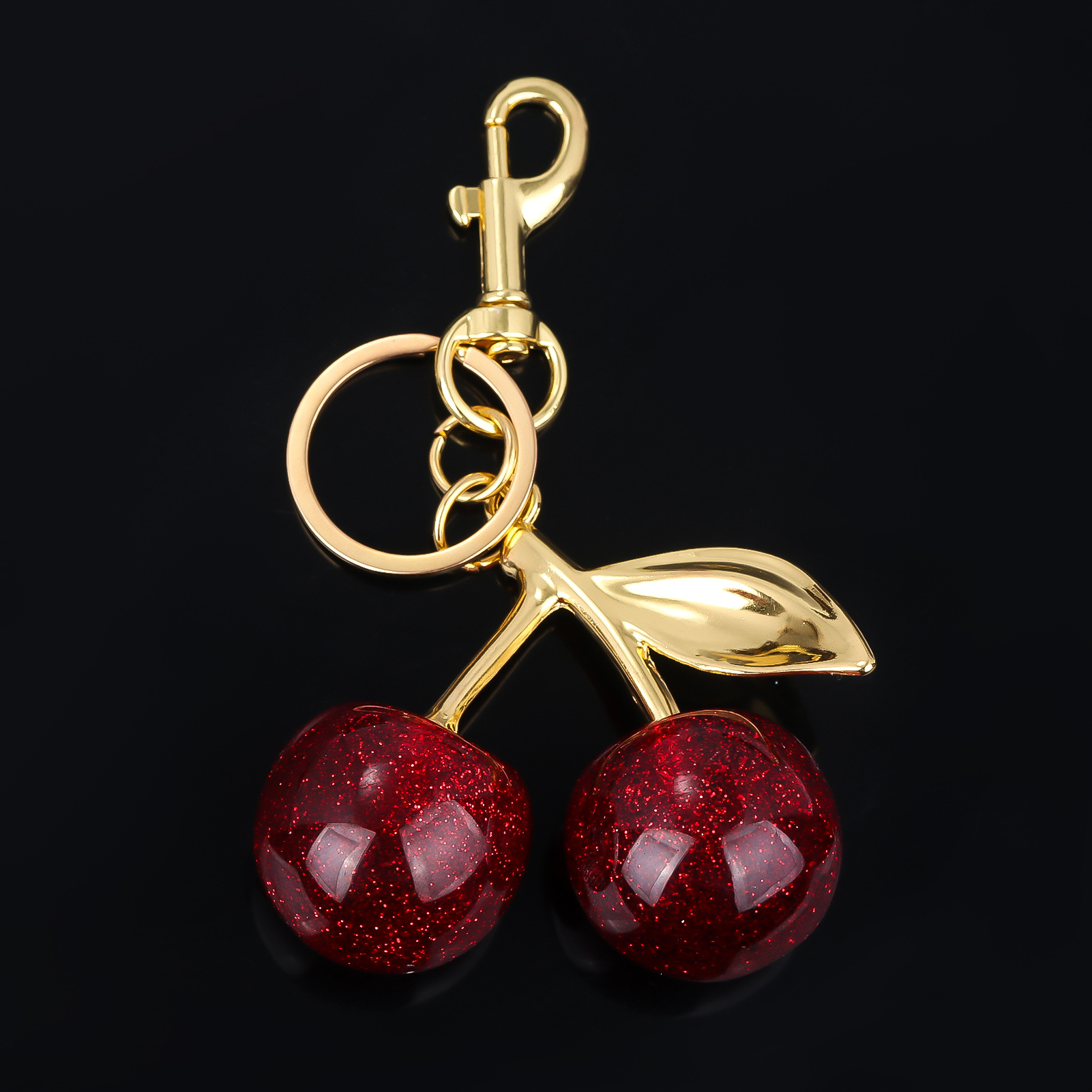 64g Weight Bag Pendant, Keychain Classification 1 Piece Quantity Holiday, Banquet, Travel Occasion Plastic, Resin Material Christmas Festival Cherry Pattern Fruit/Food, Plating Design Elegant, Hip-Hop, Simple Style Style 1 Piece Elegant Hip-Hop Simple Style Cherry Plastic Resin Fruit/Food Plating Christmas Bag Pendant Keychain 11