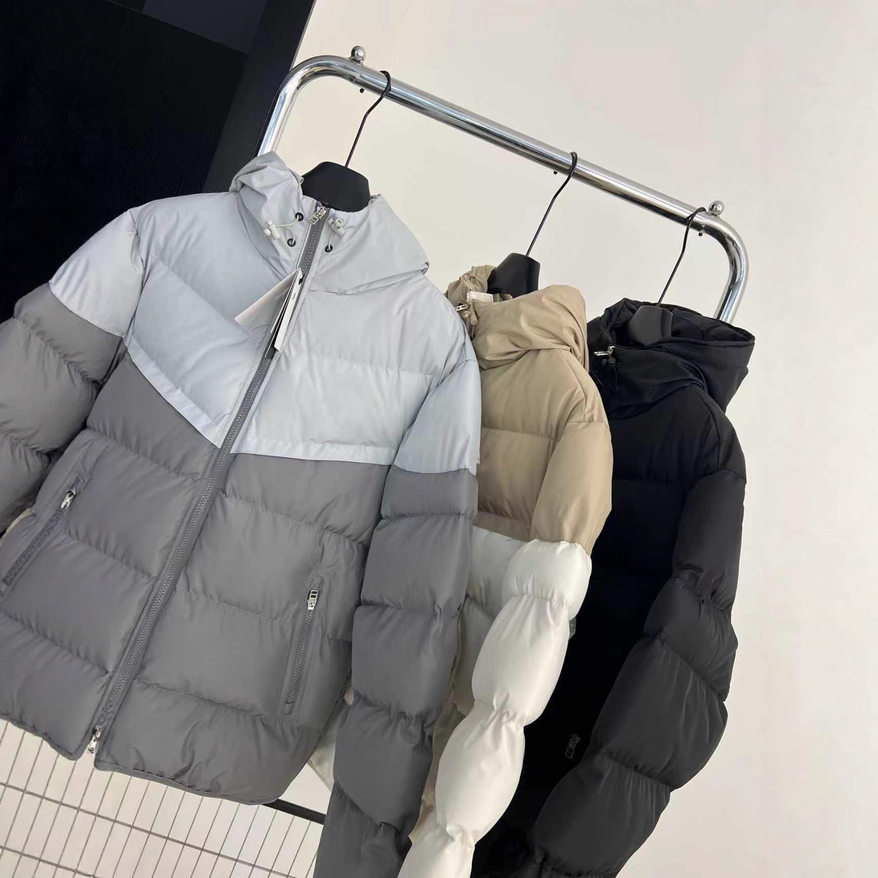 NK款跨境棉服男士冬季加厚棉衣保暖潮流休闲运动外套棉袄面包服男