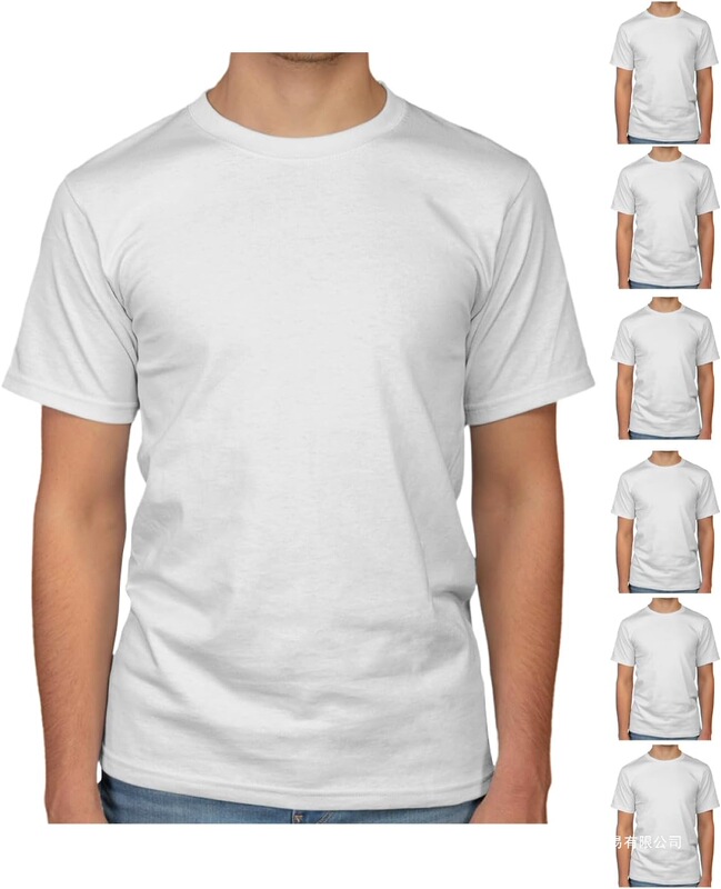 Brooklyn Vertical Mens 6-Pack Crew Neck Undershirts Short Sl